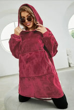 Kangaroo Pocket Dropped Shoulder Hoodie Woman Sweatshirts