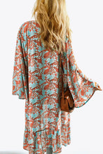 Printed Open Front Duster Cardigan Woman Outerwear
