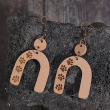 Geometric Shape Wooden Earrings Earrings