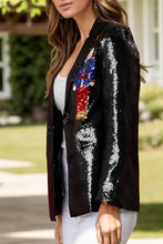 Sequin Nutcracker Long Sleeve Blazer Woman Outerwear