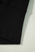 Side Slit Round Neck Long Sleeve Sweatshirt Woman Sweatshirts