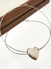 Stainless Steel Heart Pendant Choker Necklace Necklaces