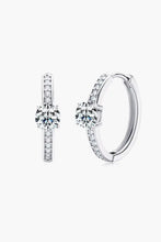 Carry Your Love 1 Carat Moissanite Platinum-Plated Earrings Silver One Size Earrings