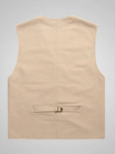 Men's Plus Size Button Up Vest Mens Tops