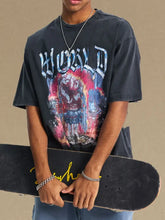 Men's Graphic Round Neck Half Sleeve T-Shirt Mens Tops