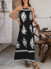 Devine Grecian Neck Printed Maxi Dress Maxi Dresses