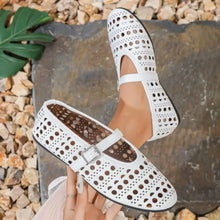 Round Toe Flats Slip-Ons White Woman Loafers