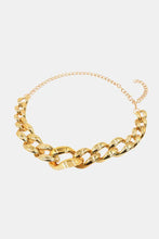 Acrylic Chain Belt Gold One Size Belts