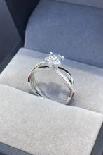 2 Carat Moissanite Crisscross 925 Sterling Silver Ring Rings
