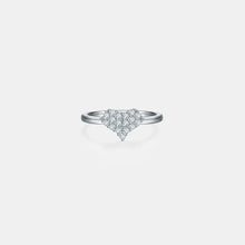 Moissanite 925 Sterling Silver Heart Ring Rings