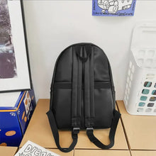 PU Leather Zip Backpack Bag Backpacks