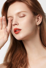 Moissanite 925 Sterling Silver Connected Earrings Earrings