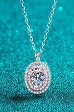 Adored 925 Sterling Silver Rhodium-Plated 1 Carat Moissanite Pendant Necklace Necklaces