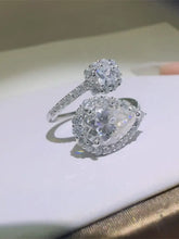 2 Carat Moissanite 925 Sterling Silver Bypass Ring Rings