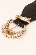 Shell Alloy Buckle Elastic Belt Belts