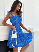 Polka Dot Square Neck Mini Cami Dress Casual Dresses