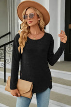 Round Neck Long Sleeve T-Shirt Woman T Shirts