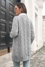 Open Front Cable-Knit Cardigan Woman Outerwear