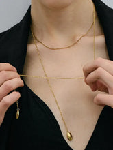 18K Gold-Plated Layered Y-Shape Chain Pendant Necklace Necklaces