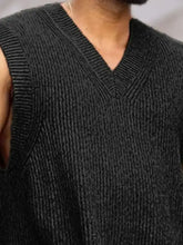 Men's V-Neck Knit Sweater Vest Mens Tops