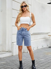 Raw Hem Denim Shorts Denim Shorts