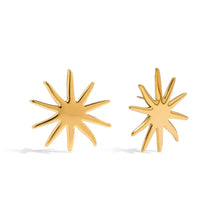 18K Gold-Plated Starburst Stud Earrings Earrings