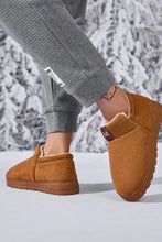 Letter M Suede Round Toe Slippers Woman Slippers