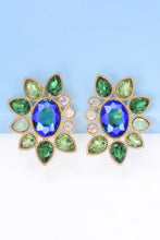 Geometrical Shape Glass Stone Dangle Earrings Earrings