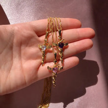 Copper Zircon Cross Pendant Necklace Necklaces