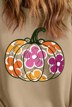 Plus Size Pumpkin Graphic Dropped Shoulder Sweatshirt Woman Sweatshirts
