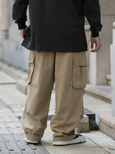 Men's Loose Fit Cargo Pants with Multiple Pockets Woman Sweatpants