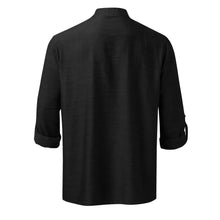 Men's Full Size Half Button Long Sleeve Shirt Plus Size Mens Tops