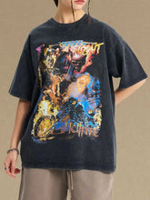 Men's Graphic Round Neck Half Sleeve T-Shirt Mens Tops