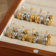 18K Gold-Plated C-Hoop Earrings Earrings