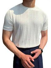 Men's Full Size Round Neck Short Sleeve T-Shirt Plus Size Ivory Mens Tops