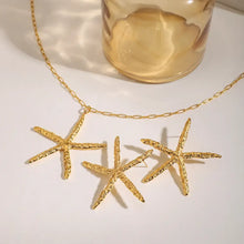 Starfish Pendant Necklace and Earrings Jewelry Set Fashion Jewelry