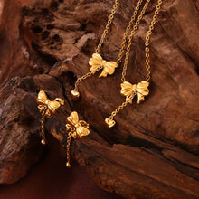 Titanium Steel Bow Earrings Earrings