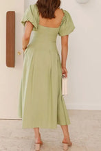 Sweetheart Neck Puff Sleeve Dress Casual Dresses