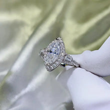 2 Carat Moissanite 925 Sterling Silver Ring Rings