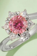 1 Carat Moissanite 925 Sterling Silver Cluster Ring Rings