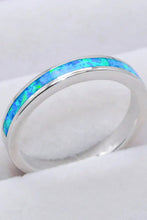 925 Sterling Silver Opal Ring in Sky Blue Sky Blue Rings