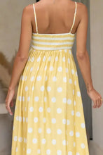 Polka Dot Square Neck Cami Dress Casual Dresses