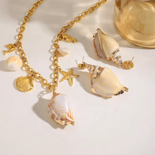 Ocean Theme Necklace and Earrings Jewelry Set Fashion Jewelry