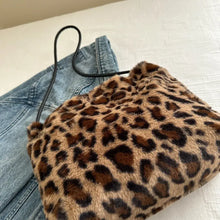 Leopard Furry Shoulder Bag Shoulder Bags