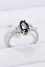 925 Sterling Silver Black Agate Ring Rings