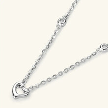 Moissanite 925 Sterling Silver Heart Necklace Necklaces