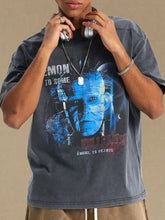 Men's Graphic Round Neck Half Sleeve T-Shirt Mens Tops