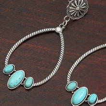 Artificial Turquoise Teardrop Earrings Earrings