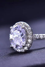 2 Carat Moissanite Platinum-Plated Ring Rings