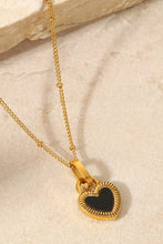 Contrast Heart Pendant Necklace Necklaces